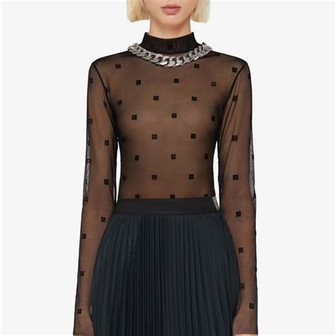 givenchy mesh top|farfetch Givenchy tops.